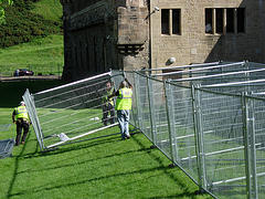 this photograph of preparations for the upcoming G8.