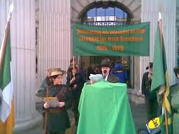 North Inner City Folklore Project members at the GPO , Easter 2008.