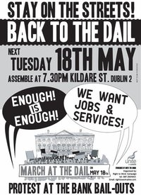 Protest at the DAIL! Poster on FACEBOOK