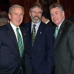 green ties - with Bush and Chief of Homeland Security , Peter King