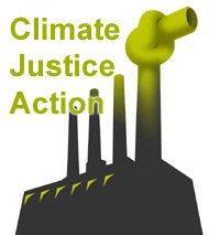CLIMATE JUSTICE ACTION - alive and well in london town and beyond tonight...