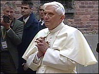 Ratzinger in Auschwitz back when he was easier to understand. Jehovah Witnesses went to Auschwitz too. & they didn't come out.