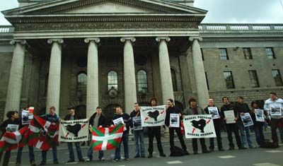 Protesting in Dublin on same issue