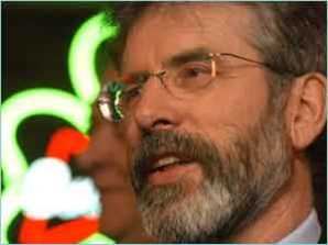 President of Sinn Fin Gerry Adams
