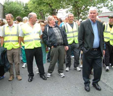 (l to r) Vincent McGrath, Phillip McGrath, James Brendan Philbin and Willie Corduff (in suit)