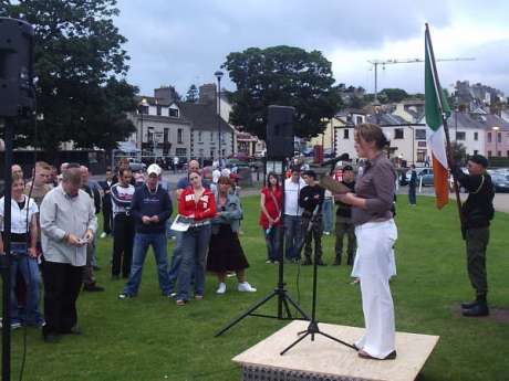 Moyle Councillor and SF activist Cara McShane receits Casement poem!