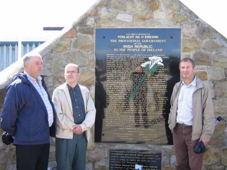 Willie, Michel and Vincent at Milltown Cemetery