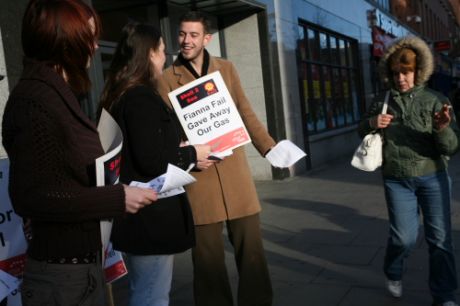Labour Youth raising the issue outside  Independant Newspapers Head Office