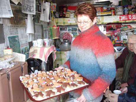 Hand made gingerbread protesters from Betty, Kilcommon Lodge.