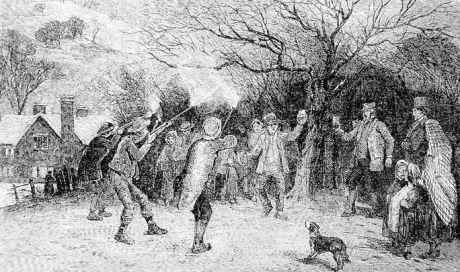 Wassailing the apple tree