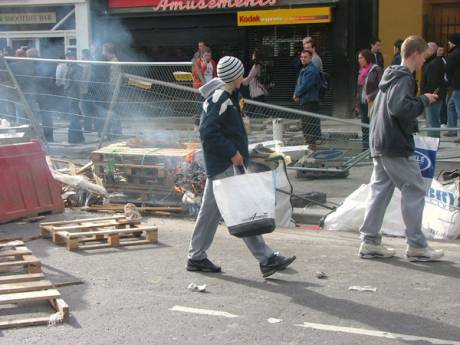 Bizzarely Shopping Continues Through the Riots
