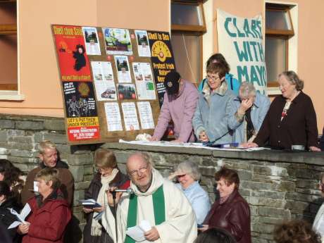 Clare Shell to Sea stall at the altar.