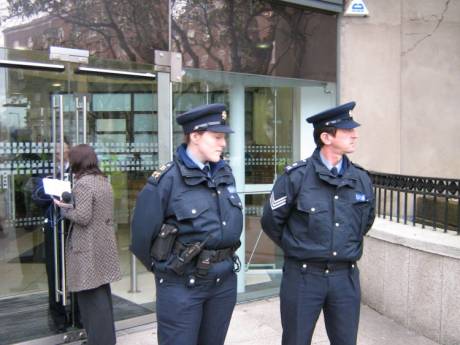 Cops protect Shell from protesters in Dublin Feb 1st 2007