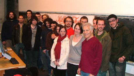 Members and supporters of the Boycott Killer Coke campaign