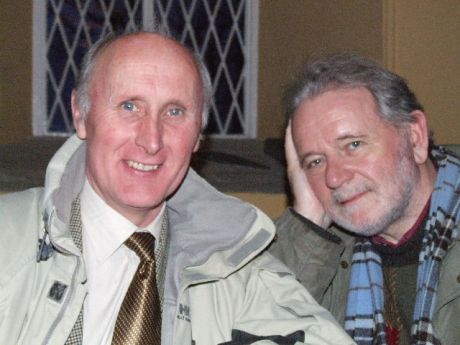 Sean Leahy (Blackrock) and Fr Tom Hamill (Dundalk) snapped after the concert.