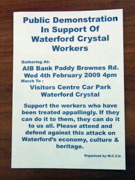 Leaflet for Wednesday's March