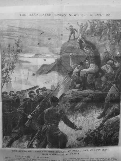Illustrated London News 1881; The Affray at Belmullet