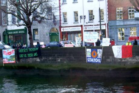 Banner Drop On The Quays