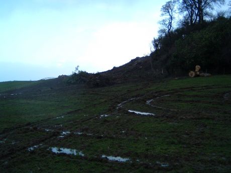 The base of Rath Lugh, having been denuded