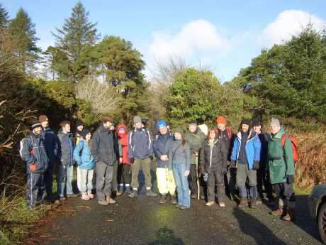 Some of the Free the Old Head walkers yesterday