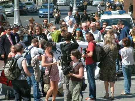 Procession to Shrine outside Four Courts