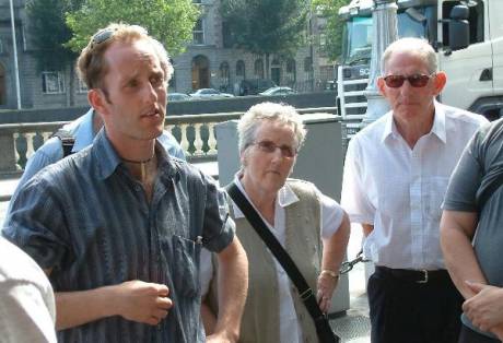 Damien Moran with his parents from Banagher, Co.Offaly