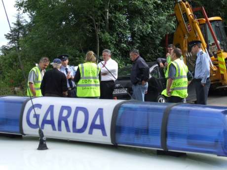 Garda Inspector Tony Sugrue clarifying garda jurisdiction.