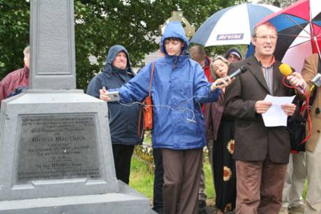 Vincent McGrath delivers oration at Davitts grave