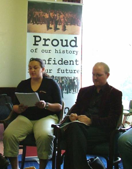 Rachel Matthews McKay and Terry Connolly of Labour LGBT