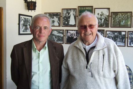 Two Kevins.  Kevin McGeough (left) and Kevin Hynes pictured after today's IMPERO meeting in Omeath, Co Louth