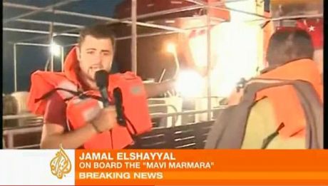 Al Jazeera's Jamal ElShayyals interviews - after and during the Mavi Marmara massacre