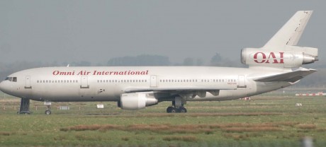 The Wars go on - Omni Air troop carrier at Shannon 21 March 09