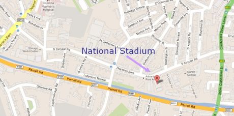 Directions to National Stadium - 24th March 1pm - 4pm
