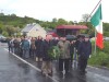 Assembling for the march to the site