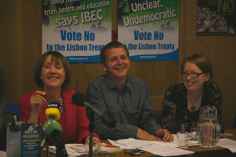 Patricia, Richard (People Before Profit) and Sinead (SWP)