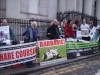 part of the demo outside Dublin Castle