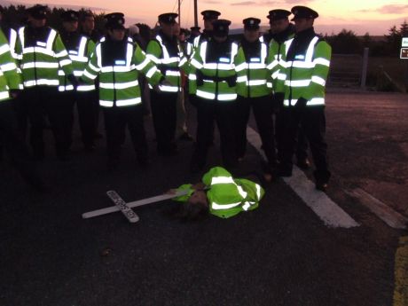 Maura Harrington gets bounced by a herd of Shells cops, and Garda GW163 specifically 