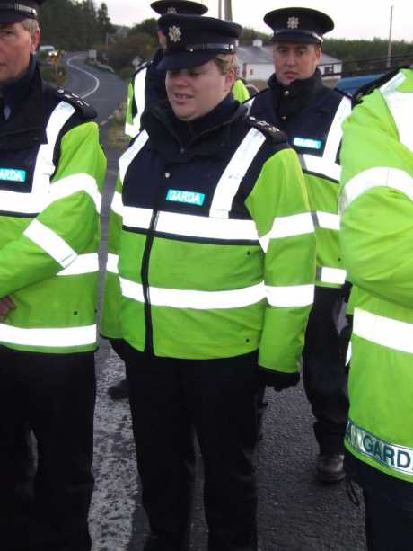 Mairead Corduff was punched in the chest earlier this week by Garda KY103 Niamh Corkery 