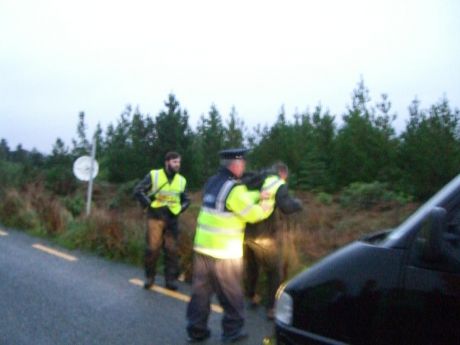 Garda "peacefully" remove demonstrators