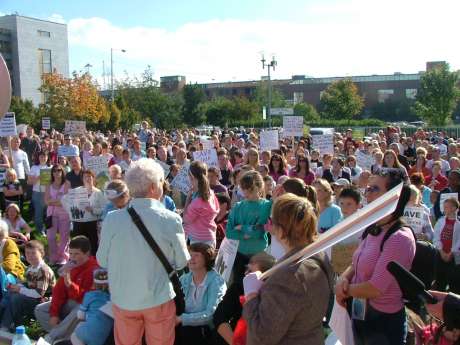 Some of the crowd at the rally