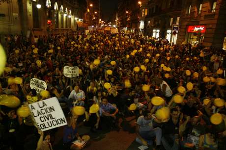 some of the 15,000 ordinary working or middle class young people mobilised to protest peacefully on September 30th.