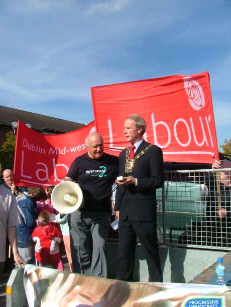 Dublin South Co. Council Mayor Eamon Maloney (Lab) speaks