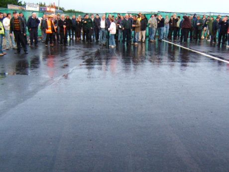 picketers outside the gates of bellanaboy