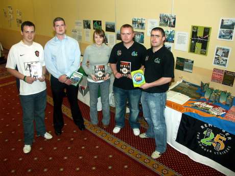 Armagh SF activists set up stall