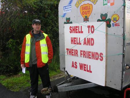 John, one of the people who took part in whole of the long walk to Dublin, and regular on the Ballinaboy picket line