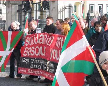 SF and Basque Committees protest in Belfast against Segi show trials