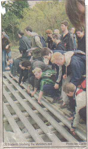 Noel Dempsey gets welcomed to ucd 2002