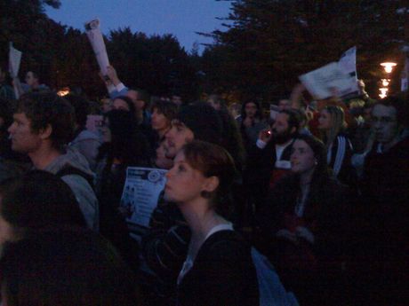 FEE protest @ the UCD clinton building 2008